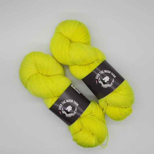 More Lasers, More Lemons- Space Lace,  Lace Weight Yarn,100 grams, 875 yds,800 m
