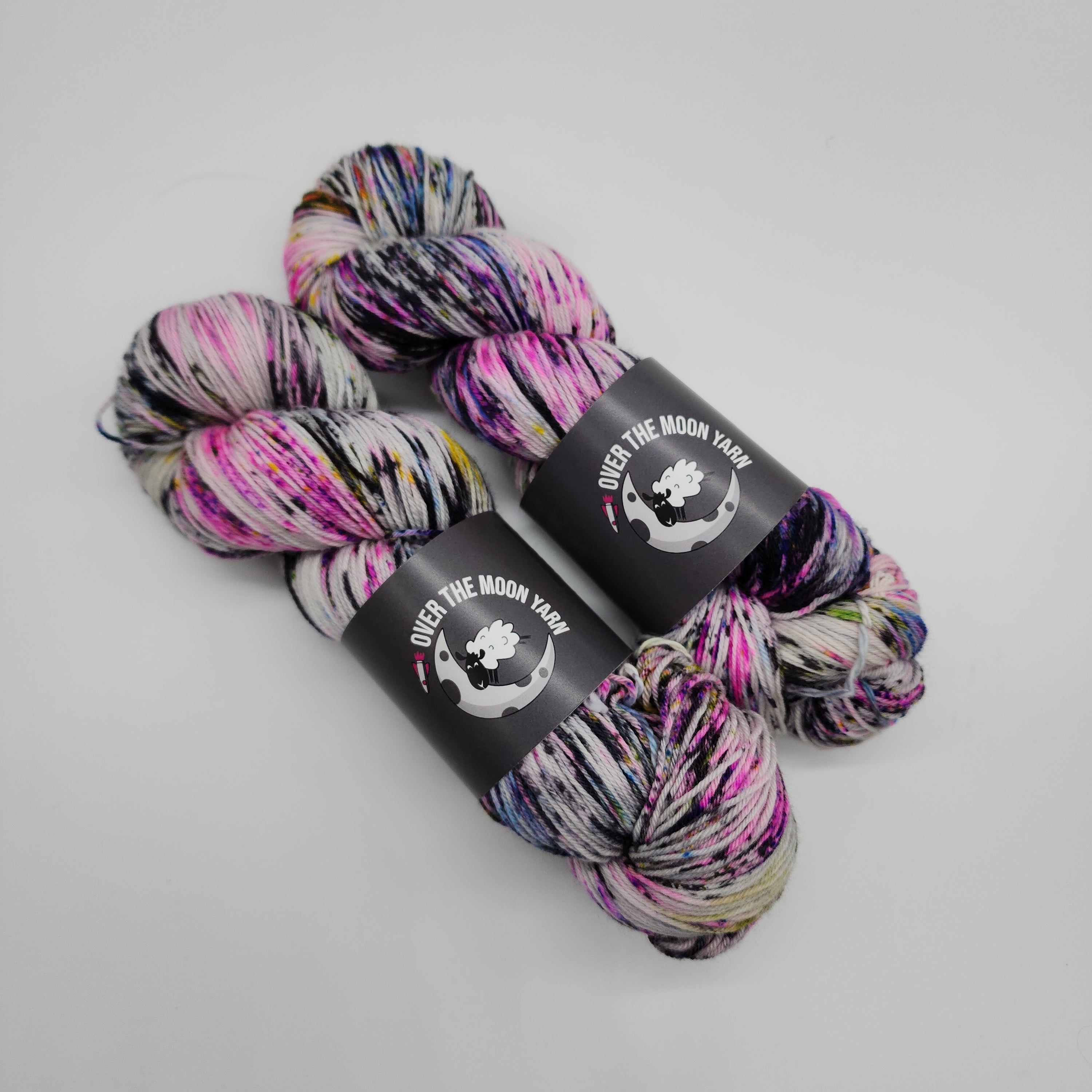 Alien Graffiti  Electron Sock, Speckled, Fingering Weight Yarn,100 grams, 400m