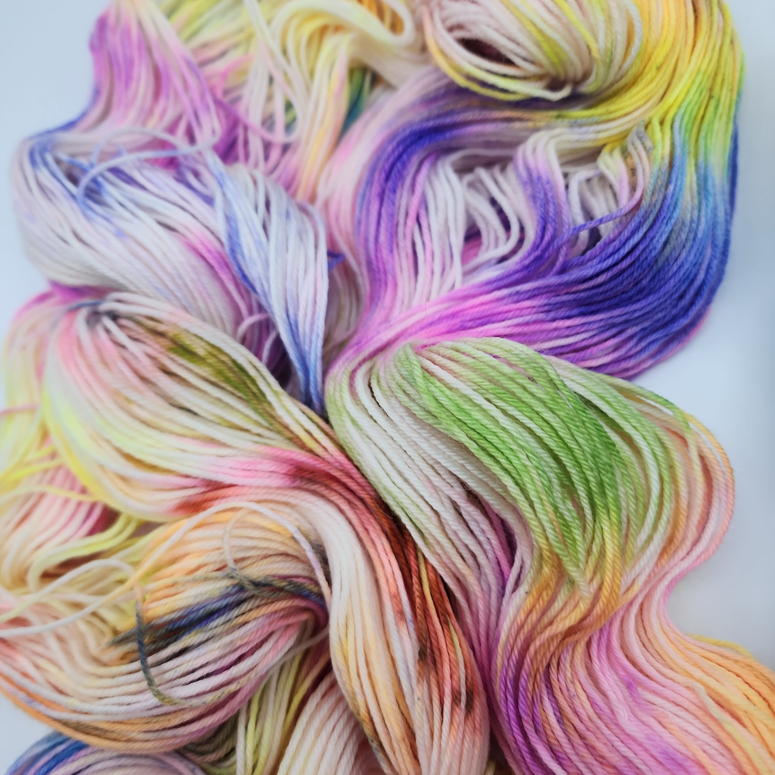 Light Rainbow - Electron Sock,  Fingering Weight Yarn